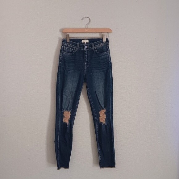 💫SALE💫 NEW NWOT L’Agence Olga High Rise Cigarette Jeans size.25 Strech - Picture 6 of 8